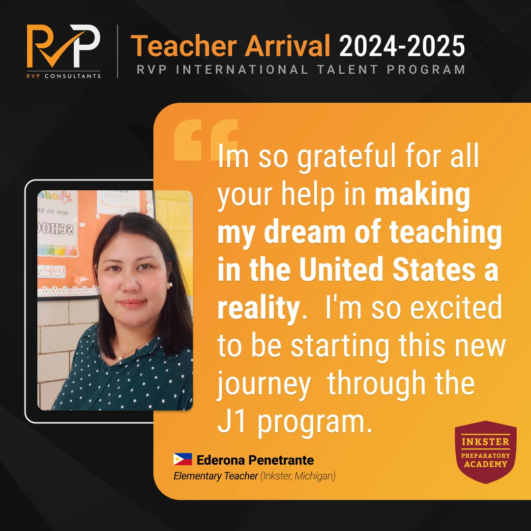 Teacher Arrival 2024-2025 - Ederona Penetrante